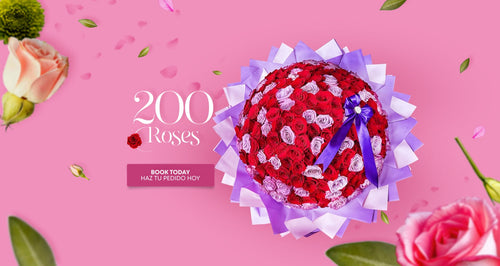 200 roses bouquet