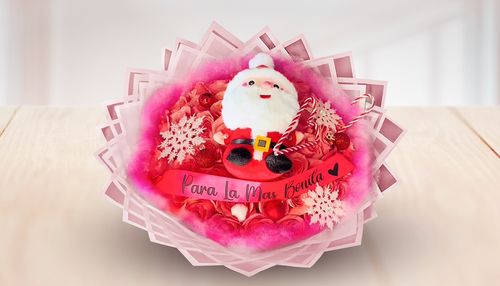 Custom Santa Claus Christmas Bouquet