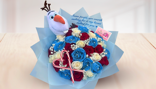 Custom Olaf Christmas bouquet #2