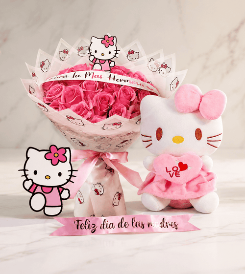 COMBO #22 Hello Kitty 25 Pink Rose Love