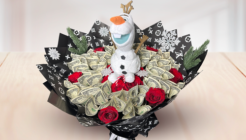 Olaf Money Bouquet