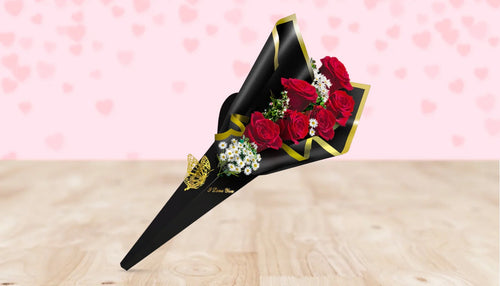 6 Roses Cone