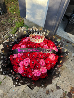 75 Roses Red and Pink