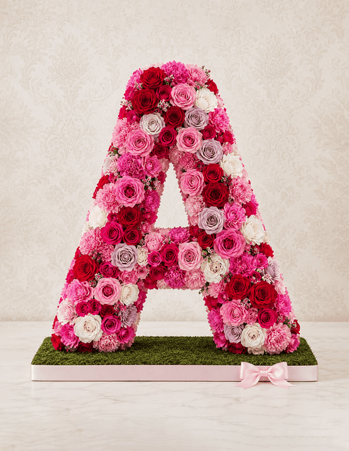 Letter A Pink Blossom