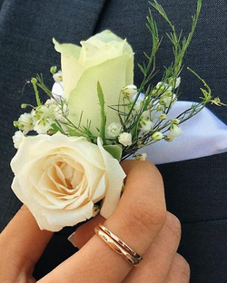 White Boutonniere