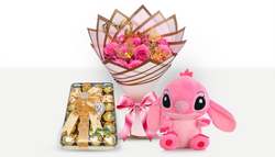 Pink Stitch Bouquet Prom