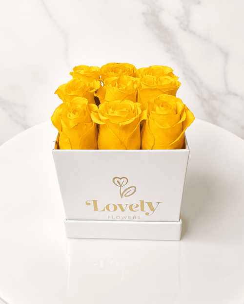 Golden Sunshine Rose Box