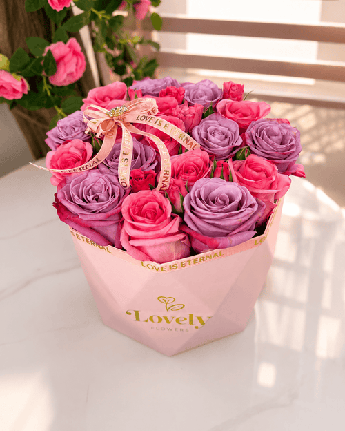 Pink Flat Diamond Box