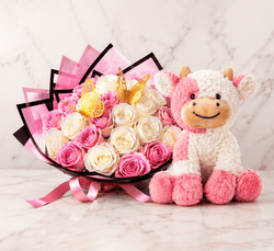 COMBO #8 Blush Butterfly Cow