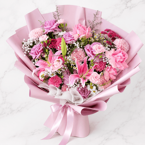Pink Lily Charm Bouquet