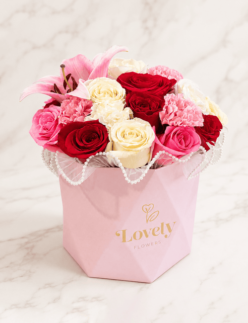 Blush Diamond Rose Box