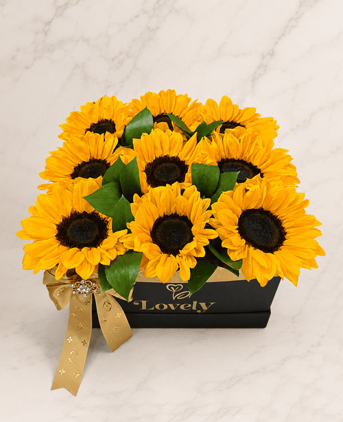 Golden Sunflower Luxe Box