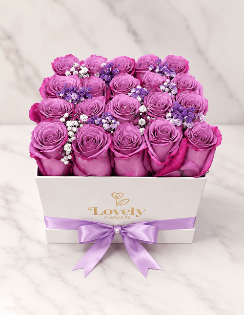 Lavender Grace Rose Box
