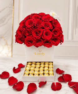 50 Roses + Ferrero Drawer Box