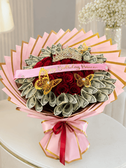 Model #16 Money Bouquet (To order have to be by zelle or cash in store)