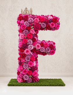Letter F Royal Bloom Floral
