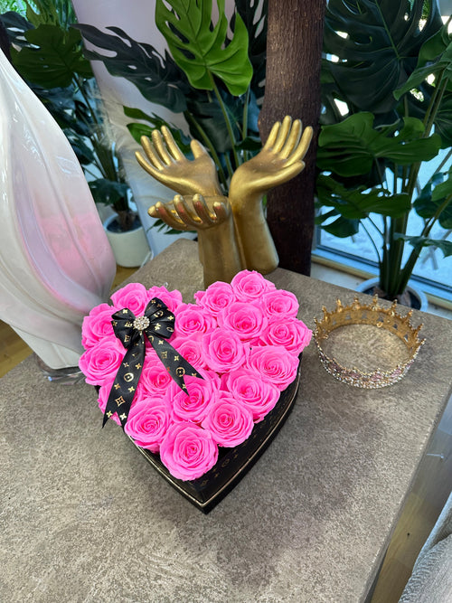 Hot Pink Heart Box