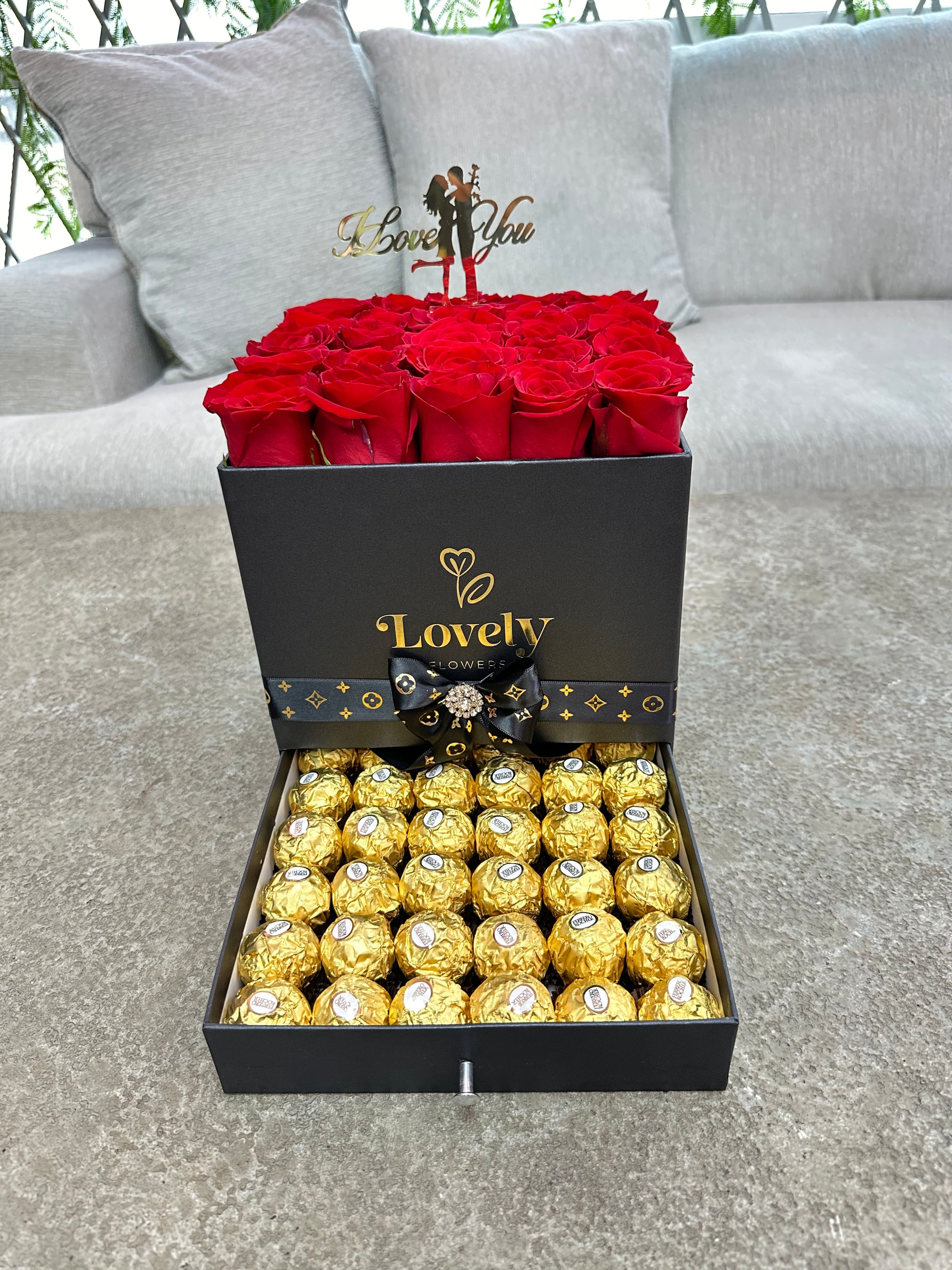 Black Ferrero Drawer Box ~ Cajonera Negra  Chocolates