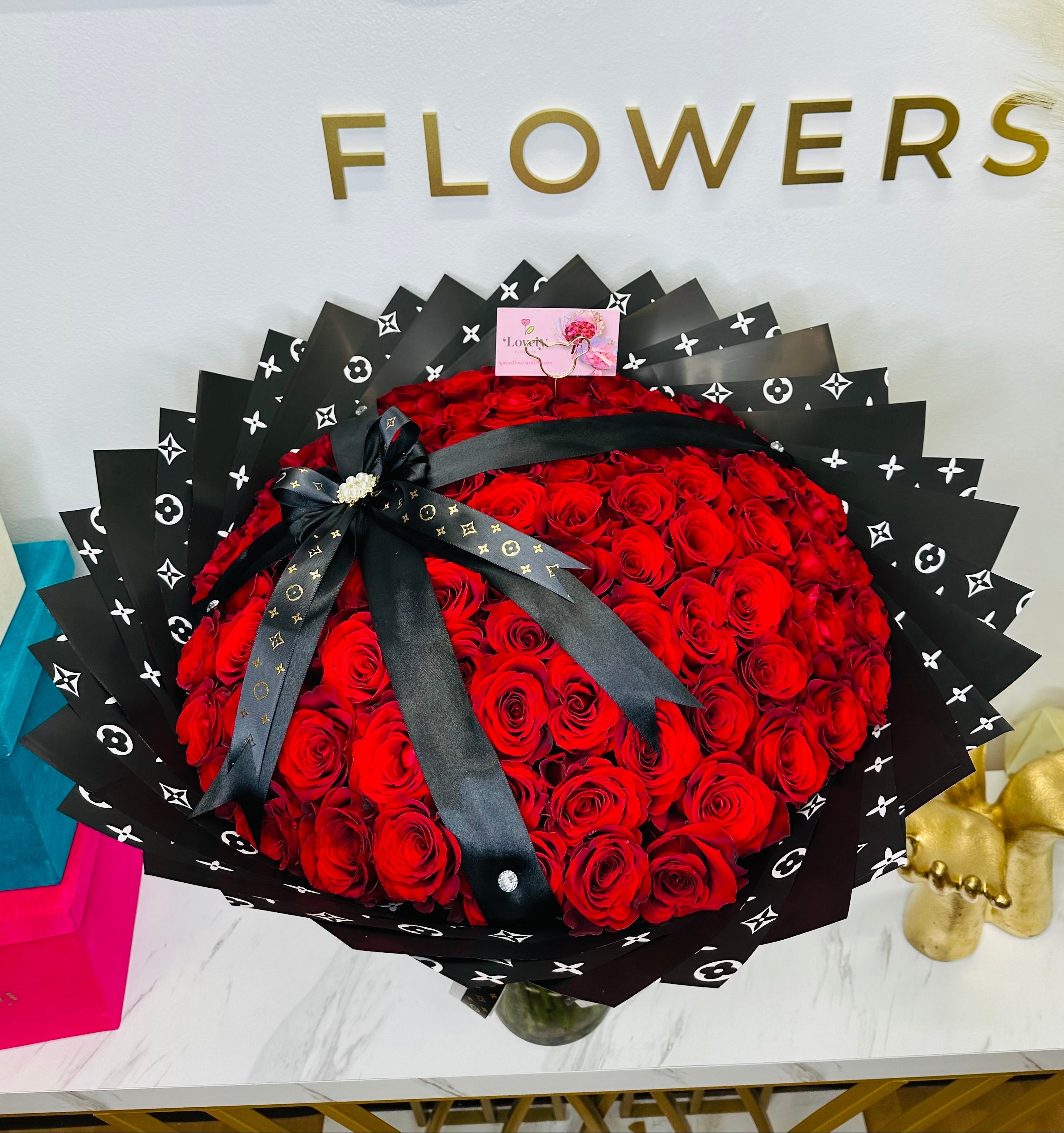 100 Red Roses Lv Paper