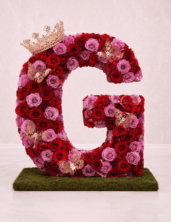 Letter G Royal Bloom Floral