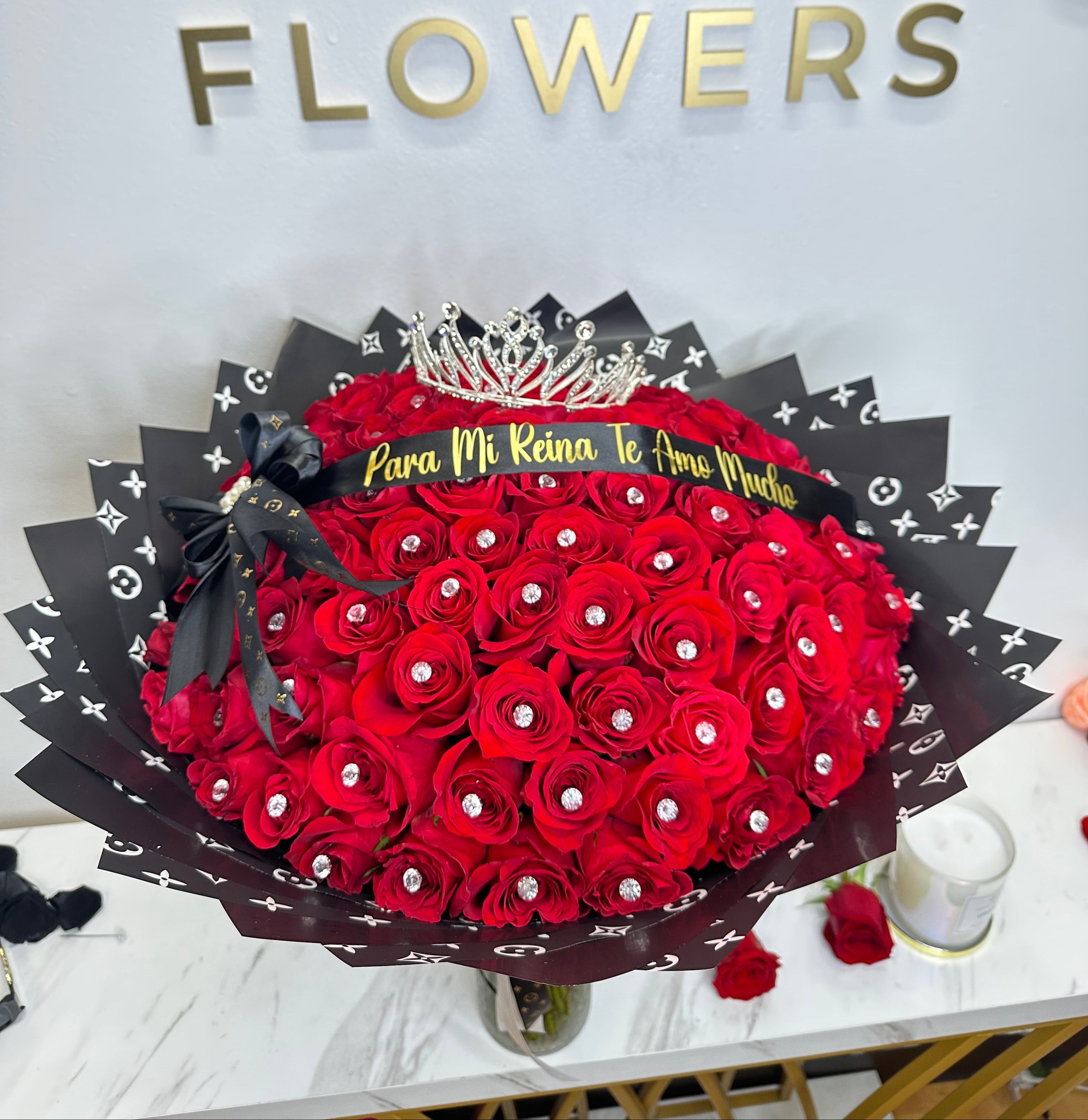 100 Red Roses Lv Paper