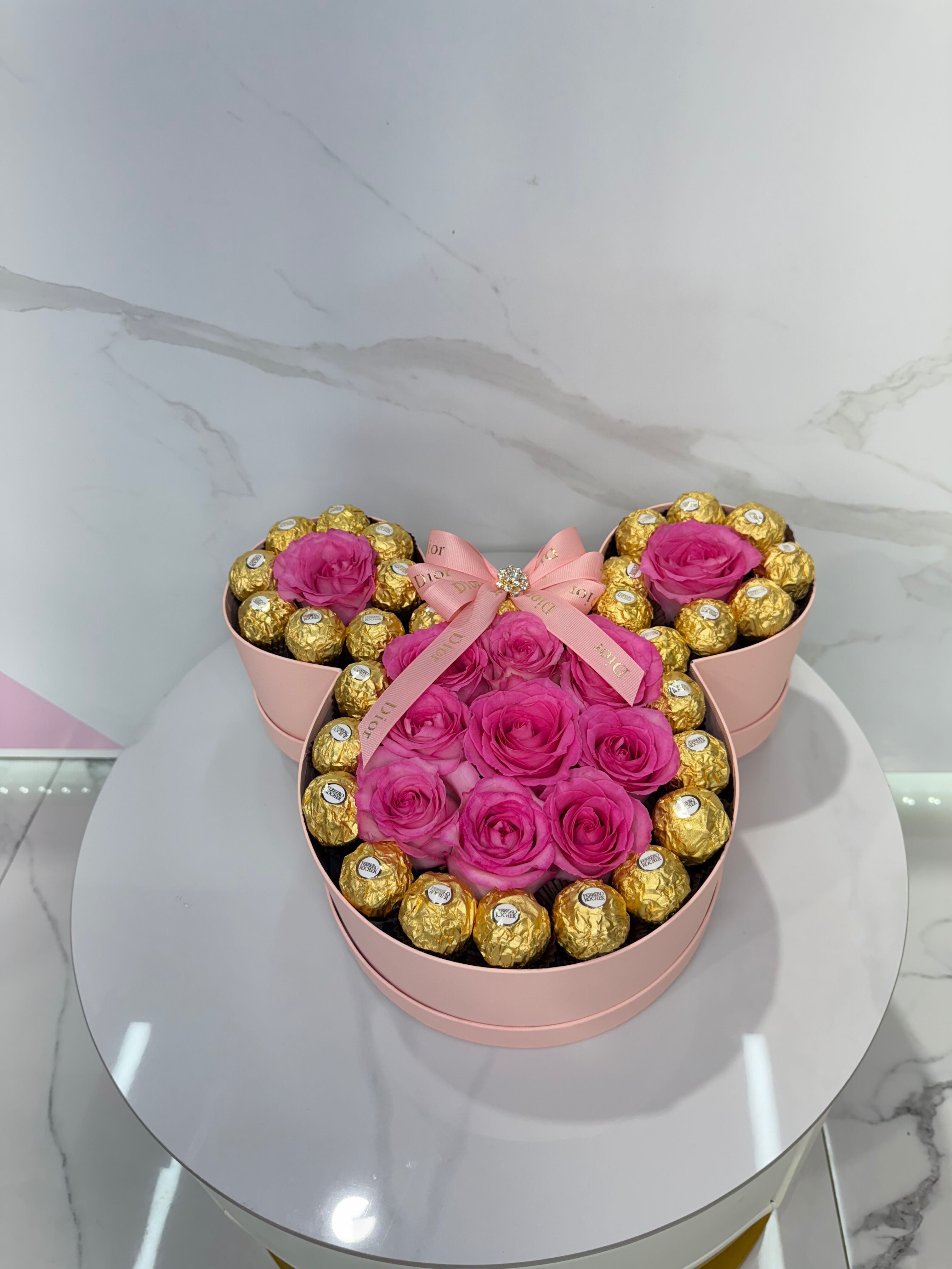 Pink Mickey Box with chocolates