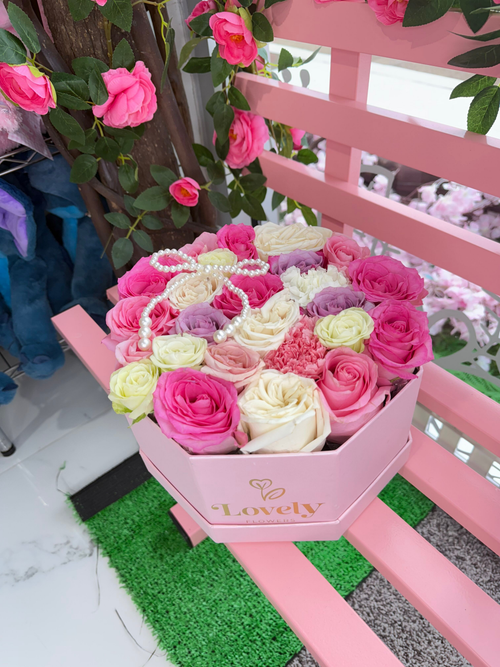 Hexagonal Pink Box