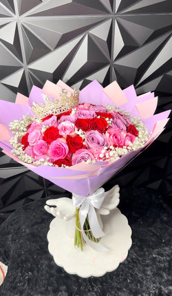 50 pink roses bouquet