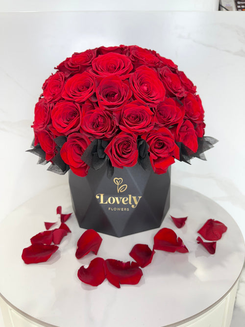Diamond Red Rose Box