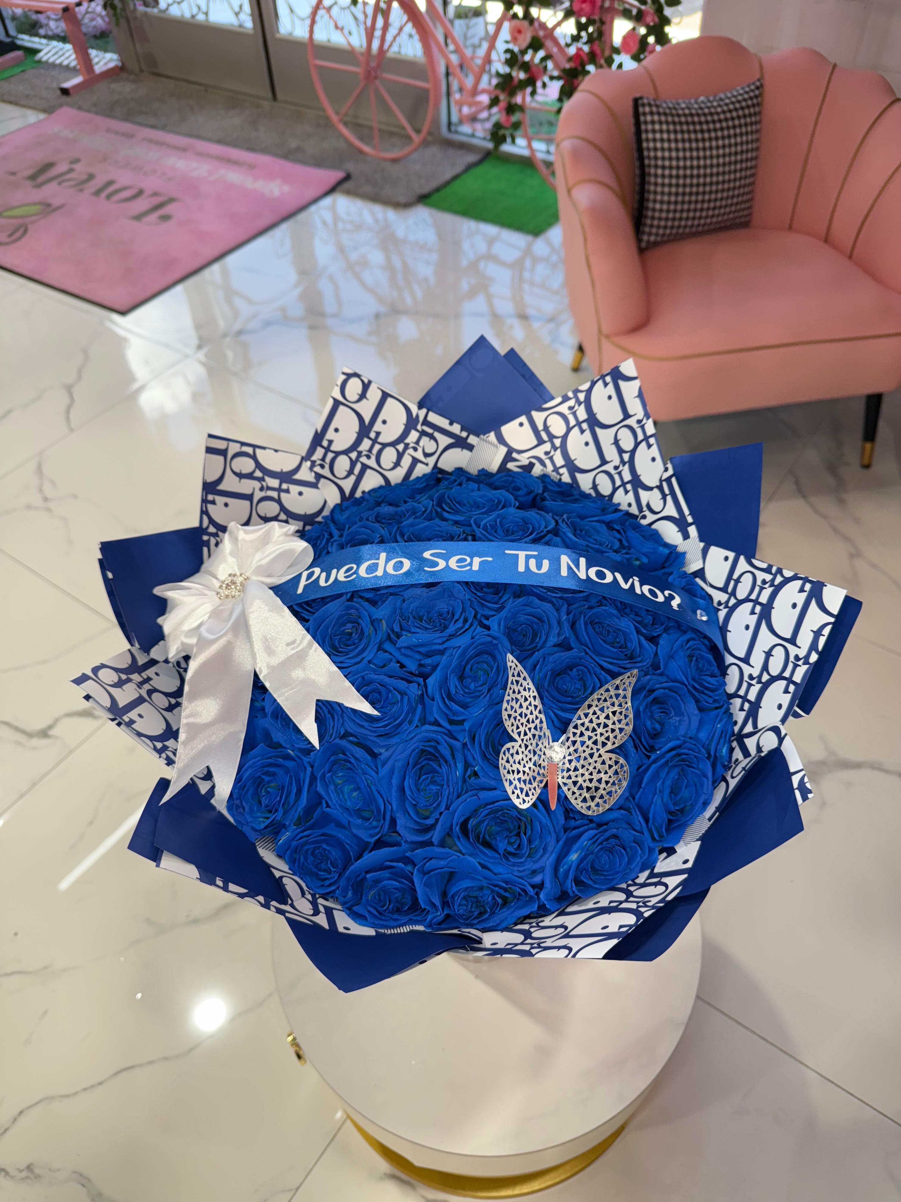 50 Dior Blue Roses  ~ 50 Rosas Dior Azul