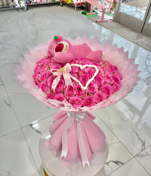 5O Pink Rose Bouquet ~ Ramo Buchon Mi Dormilona