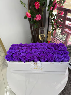 40 Everlasting Purple Roses