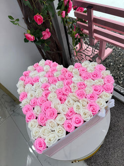 Super Big Everlasting Heart Rose Box