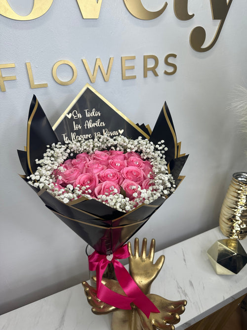 20 Pink Roses Abril