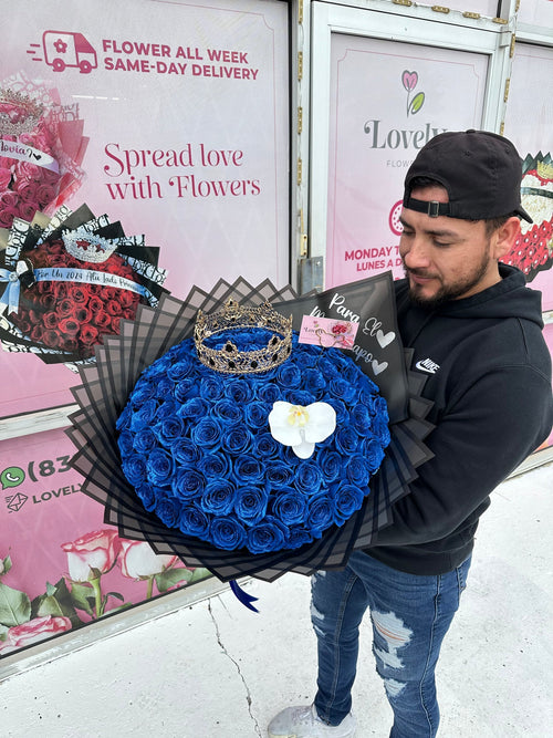 100 Blue Roses Para el enojon