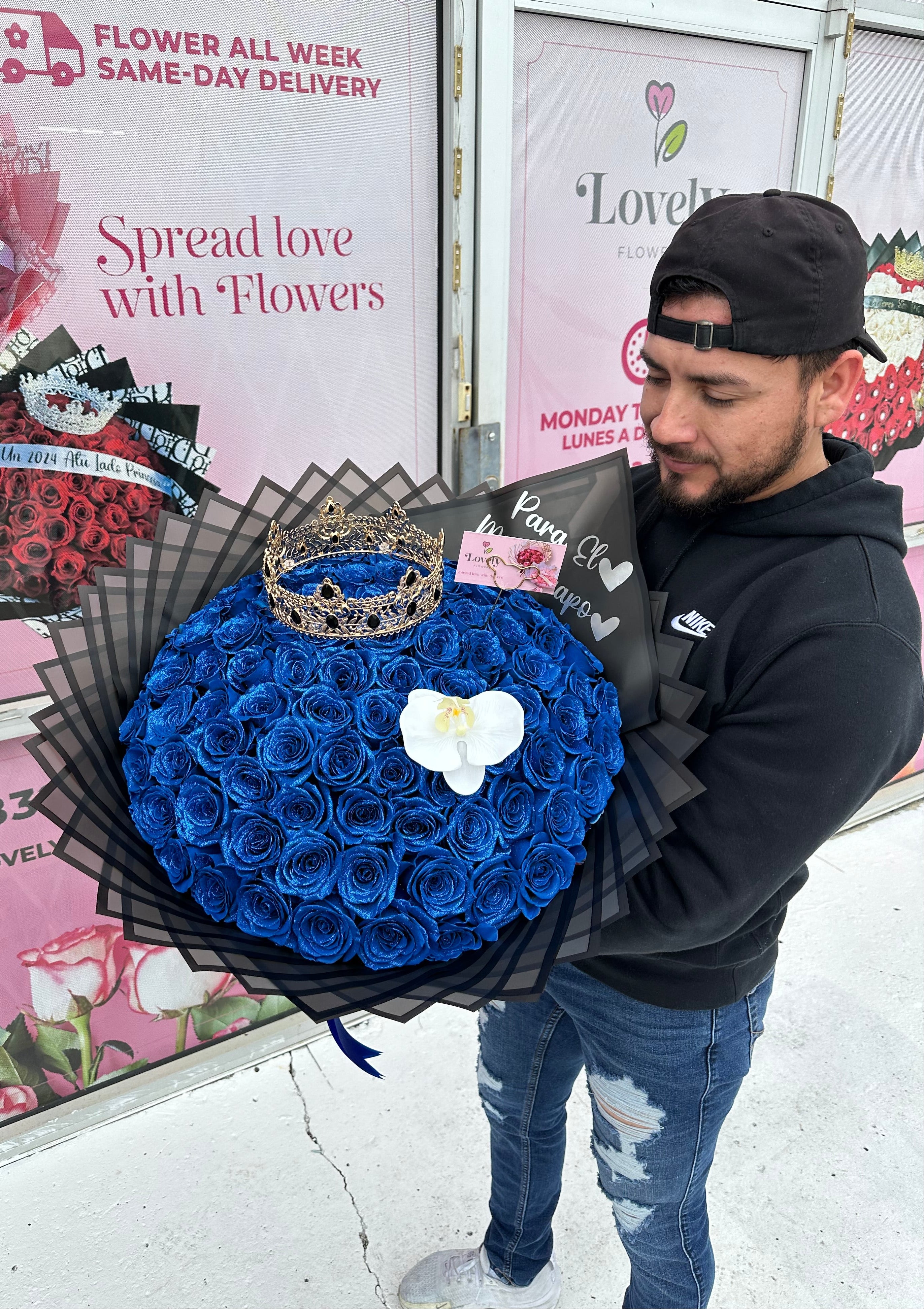 100 Blue Roses