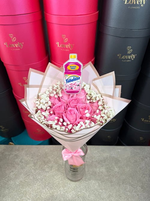 12 Pink Roses For Mom
