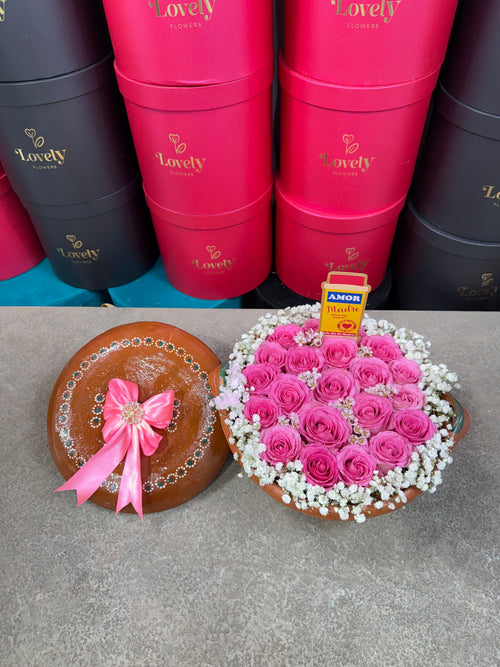 Cazuela Pink Roses