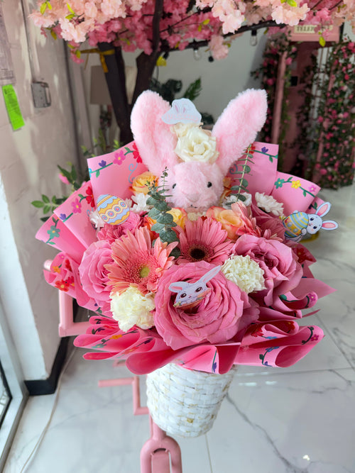 Flat Easter bunny bouquet ~ Ramo pascua conejito