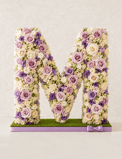 Letter M Lavender Grace Floral