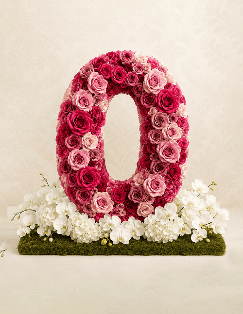 Letter O Elegant Bloom Floral