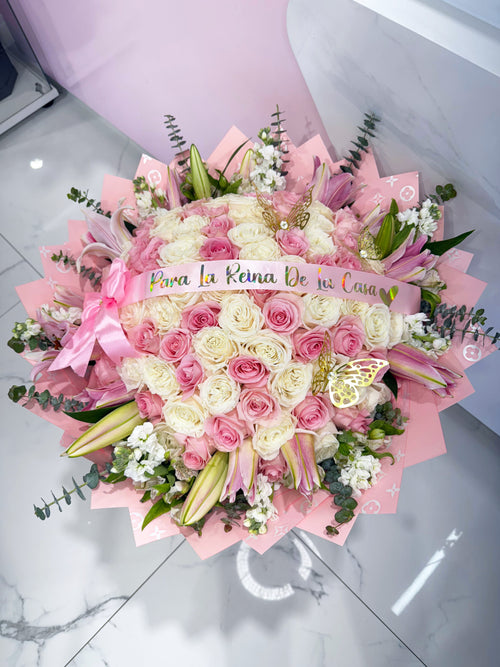 Mother’s Day 50 Rose & Lily Bouquet