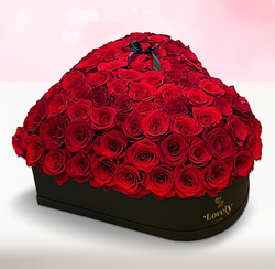 100 Rose Heart box