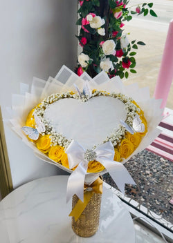 Burning Yellow Heart ~ Corazon quemado amarillo