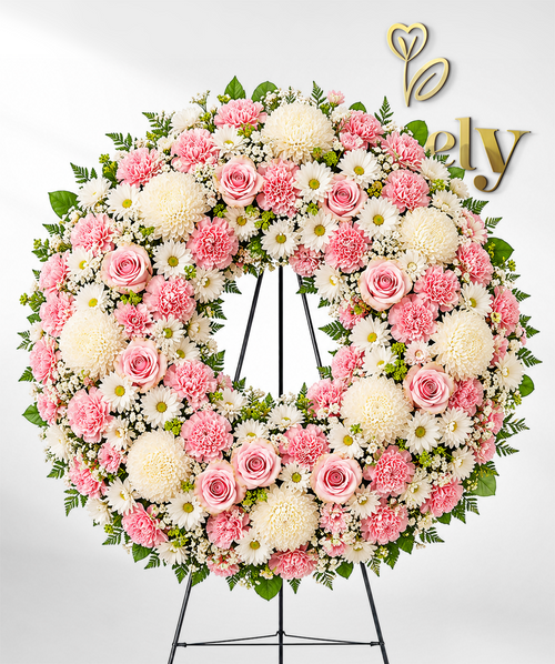 Blush Serenity Memorial Wreath