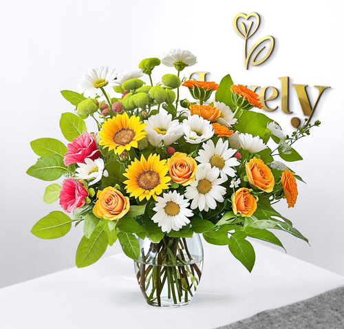 Luxury Mixed Flower Bouquet with Sunflowers