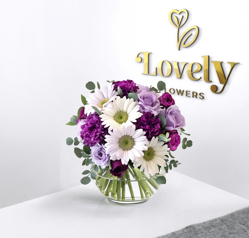 Luxury Purple and Lavender Flower Bouquet
